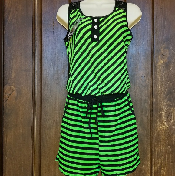 Striped Rompers - Picture 2 of 7